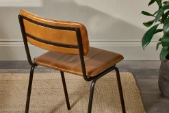 Home Office|Kitchen & Dining^Nkuku Ukari Leather Dining Chair - Aged Tan
