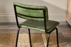 Home Office|Kitchen & Dining^Nkuku Ukari Leather Dining Chair - Rich Green