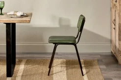 Home Office|Kitchen & Dining^Nkuku Ukari Leather Dining Chair - Rich Green