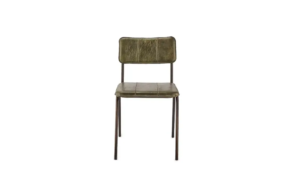 Home Office|Kitchen & Dining^Nkuku Ukari Leather Dining Chair - Rich Green