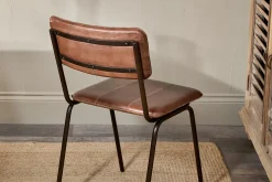 Home Office|Kitchen & Dining^Nkuku Ukari Leather Dining Chair - Chocolate Brown