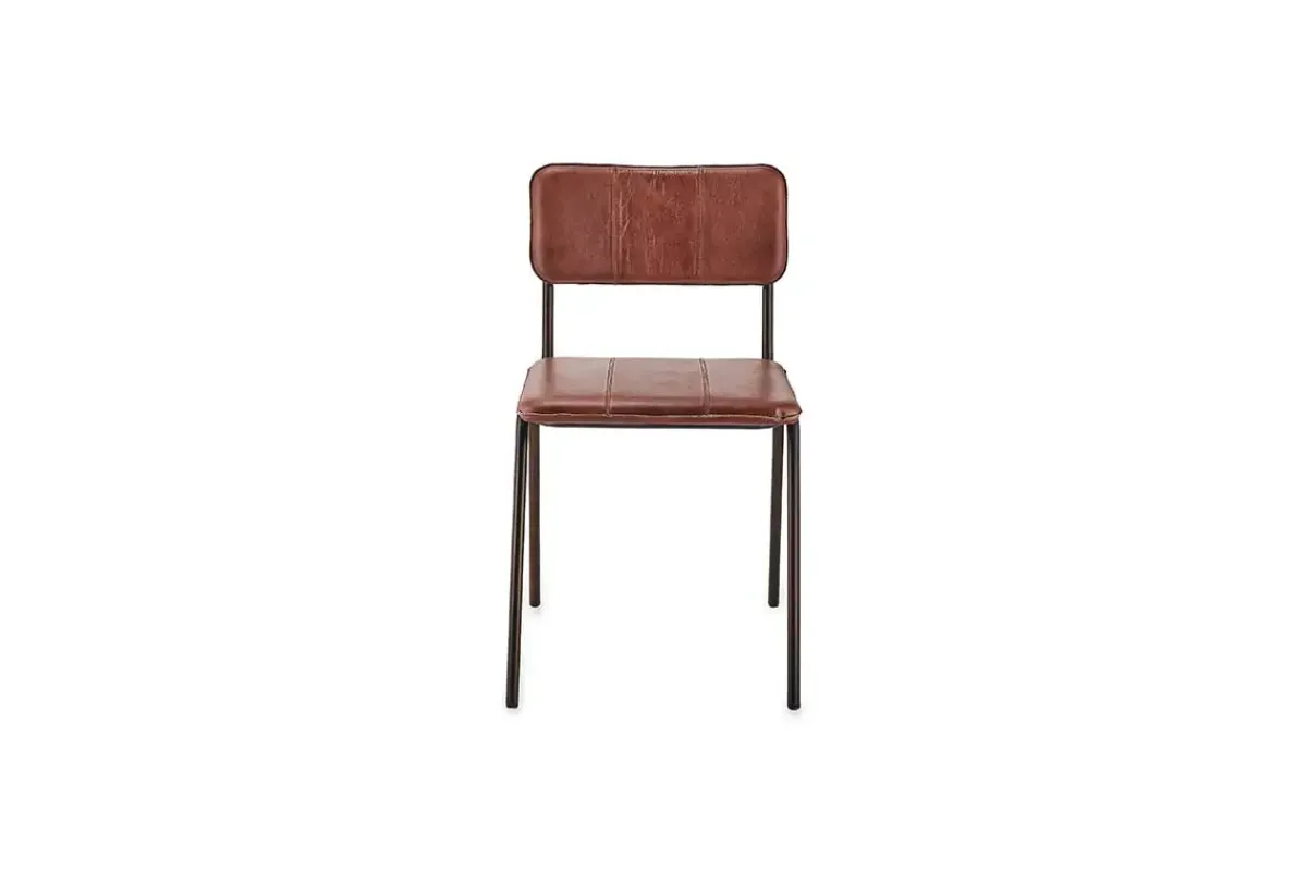 Home Office|Kitchen & Dining^Nkuku Ukari Leather Dining Chair - Chocolate Brown