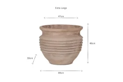 Garden Planters|Garden Décor^Nkuku Ullu Terracotta Planter - Terracotta