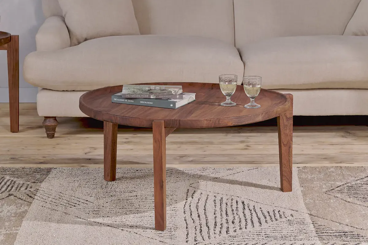 Living|Coffee Tables^Nkuku Umar Mango Wood Coffee Table - Dark Brown