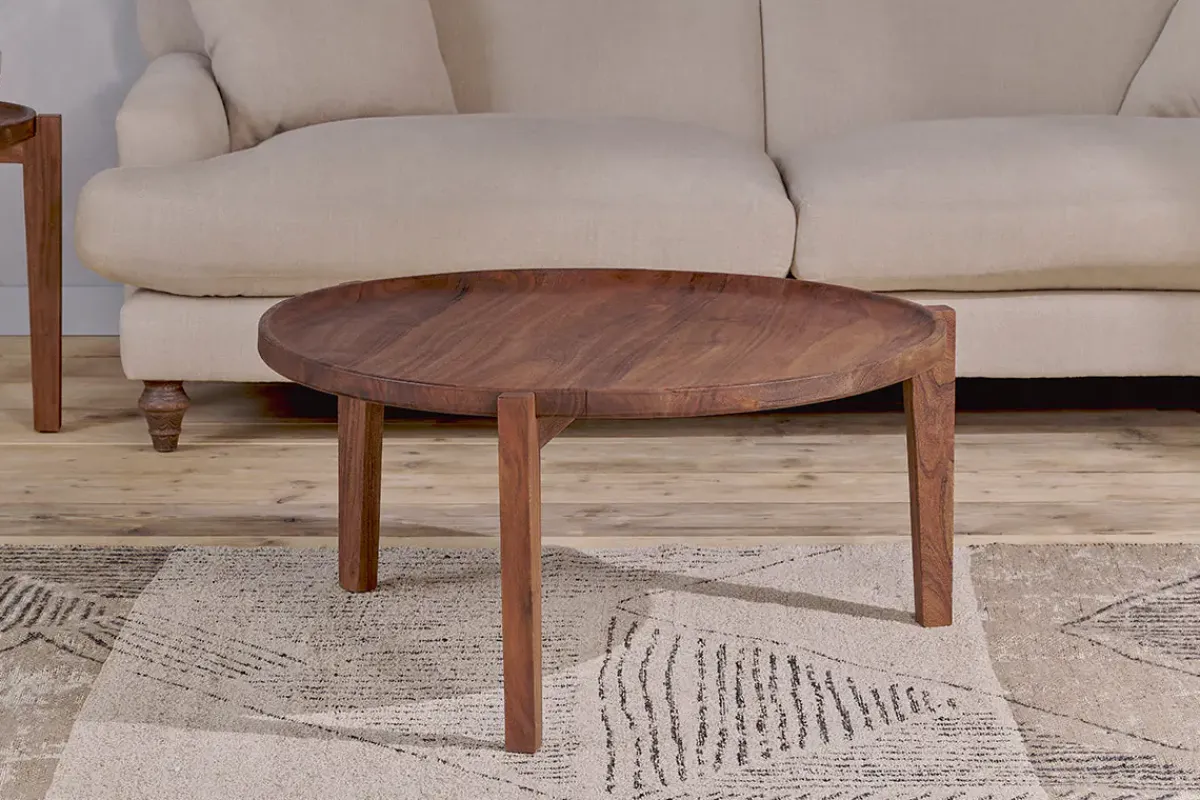 Living|Coffee Tables^Nkuku Umar Mango Wood Coffee Table - Dark Brown