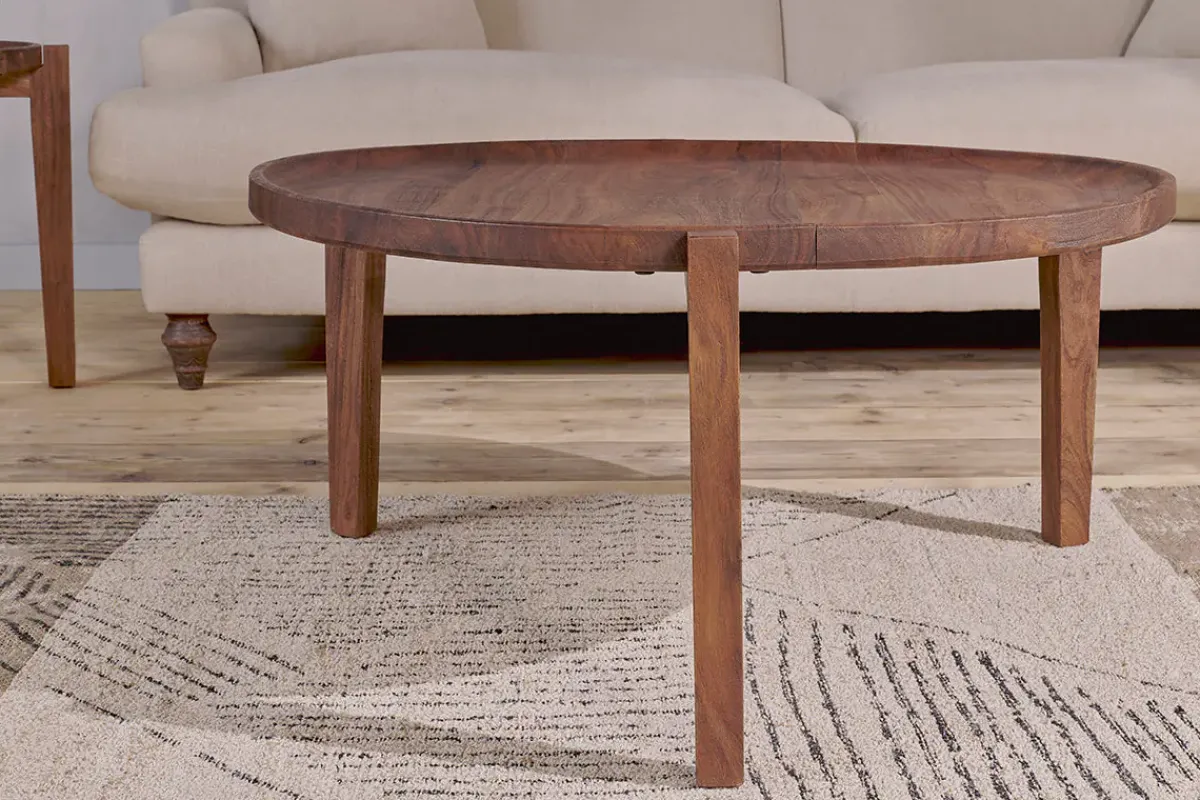Living|Coffee Tables^Nkuku Umar Mango Wood Coffee Table - Dark Brown