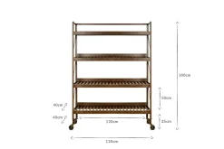 Kitchen Storage|Home Office^Nkuku Umi Iron Shelf - Extra Large