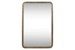 Wall Mirrors^Nkuku Ungura Rounded Mirror - Antique Brass - Large