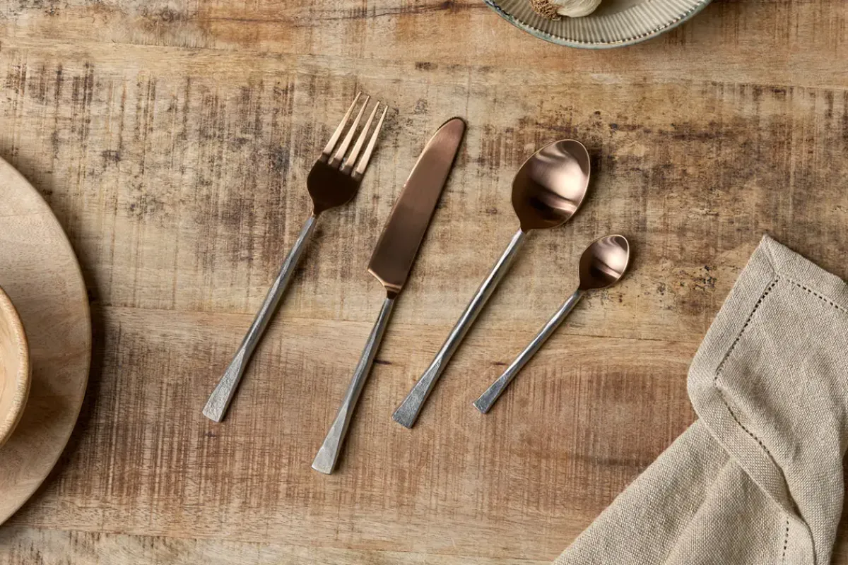 Cutlery|Cutlery^Nkuku Usa Cutlery Set - (Set of 16) Rose Gold