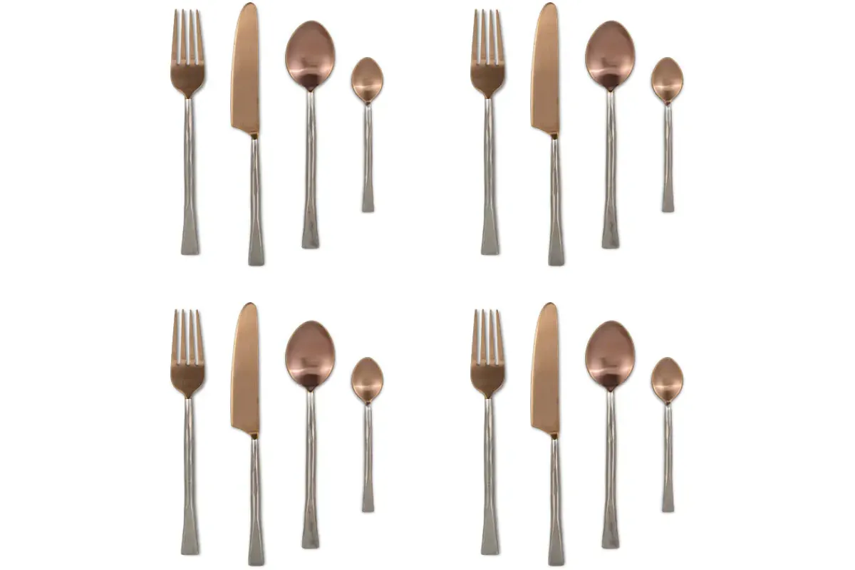 Cutlery|Cutlery^Nkuku Usa Cutlery Set - (Set of 16) Rose Gold