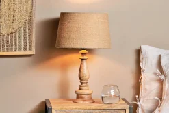 Bedside Lamps|Table Lamps^Nkuku Usha Mango Wood Lamp