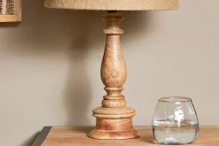 Bedside Lamps|Table Lamps^Nkuku Usha Mango Wood Lamp