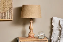 Bedside Lamps|Table Lamps^Nkuku Usha Mango Wood Lamp