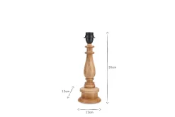 Bedside Lamps|Table Lamps^Nkuku Usha Mango Wood Lamp