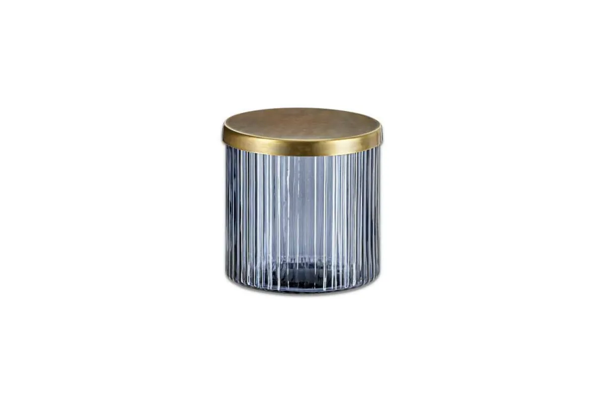 Bathroom Accessories^Nkuku Valeska Recycled Glass Storage Pot