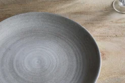 Plates^Nkuku Valinha Earthenware Dinner Plate - Grey