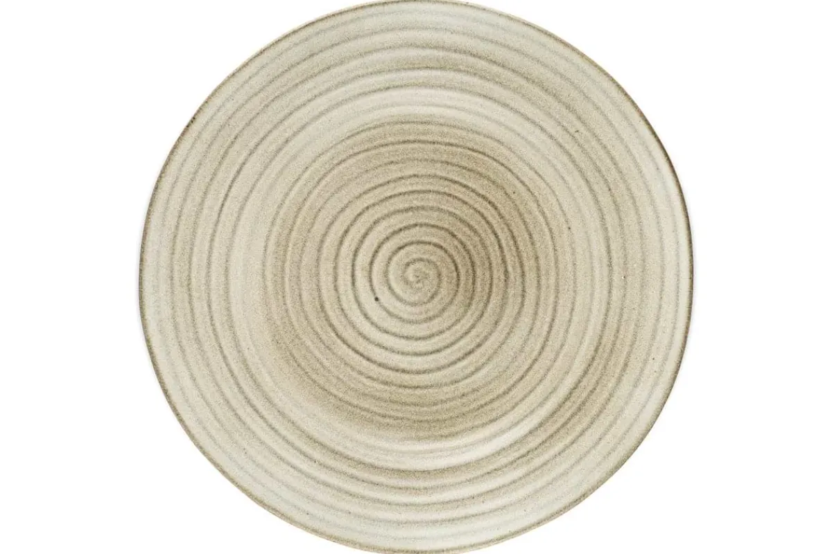 Trays & Platters^Nkuku Valinha Earthenware Round Platter - Grey