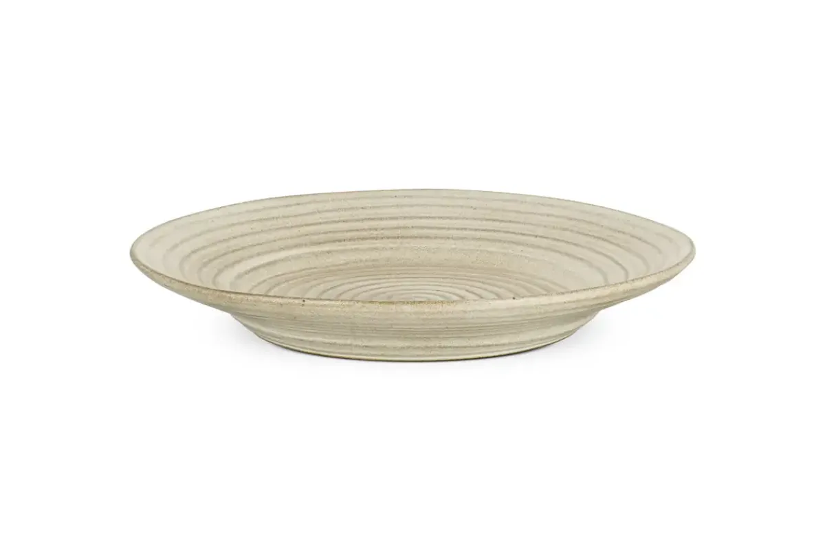 Trays & Platters^Nkuku Valinha Earthenware Round Platter - Grey