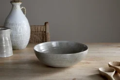 Serving Bowls|Bowls^Nkuku Valinha Earthenware Serving Bowl - Grey