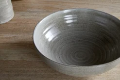 Serving Bowls|Bowls^Nkuku Valinha Earthenware Serving Bowl - Grey