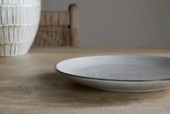 Plates^Nkuku Valinha Earthenware Side Plate - Grey