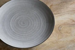 Plates^Nkuku Valinha Earthenware Side Plate - Grey