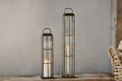 Decorative Home Accessories|Lanterns^Nkuku Vemula Lantern - Antique Brass