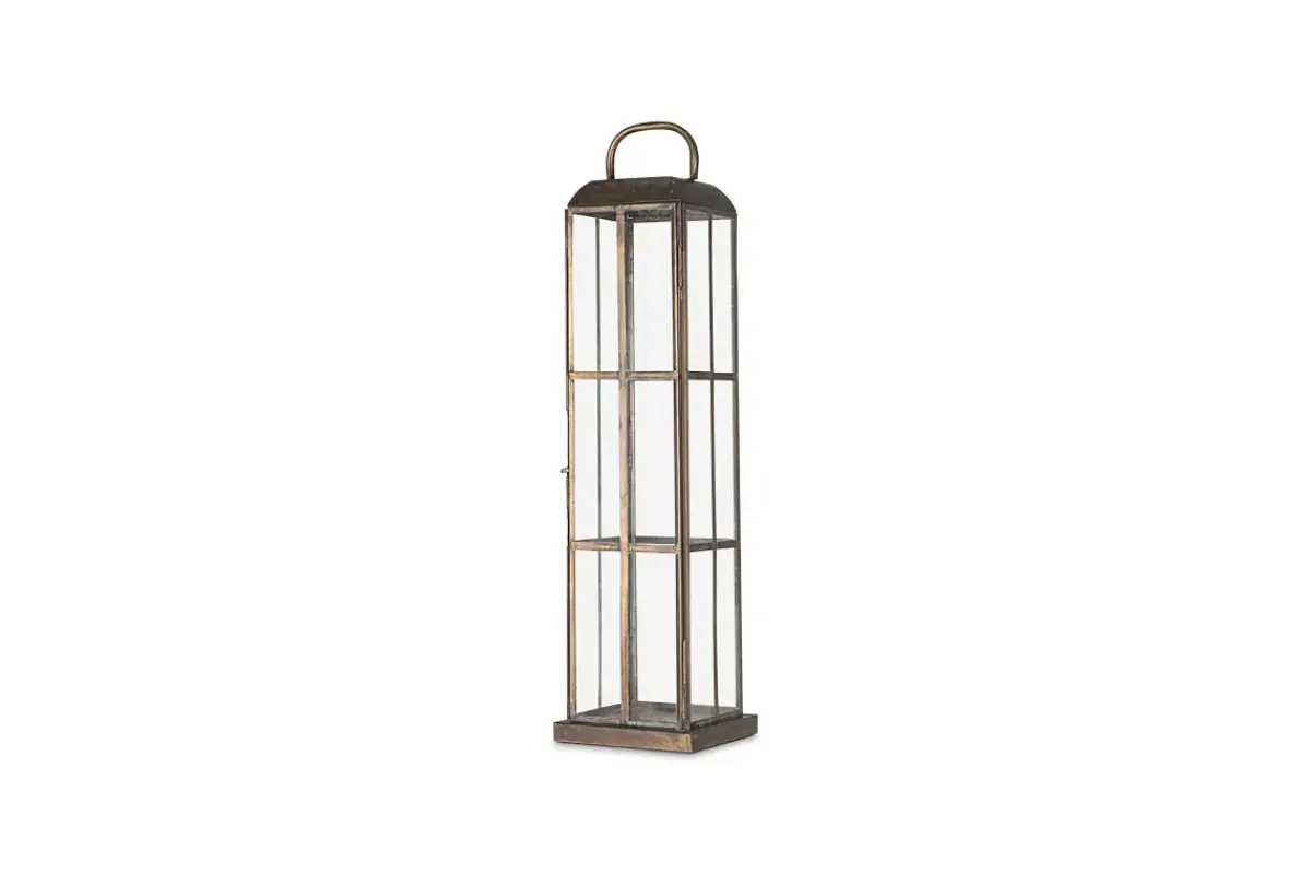 Decorative Home Accessories|Lanterns^Nkuku Vemula Lantern - Antique Brass