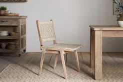 Kitchen & Dining|Dining Chairs & Benches^Nkuku Vinay Woven Armless Dining Chair - Natural