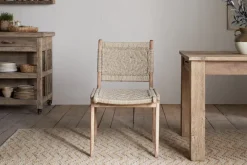 Kitchen & Dining|Dining Chairs & Benches^Nkuku Vinay Woven Armless Dining Chair - Natural