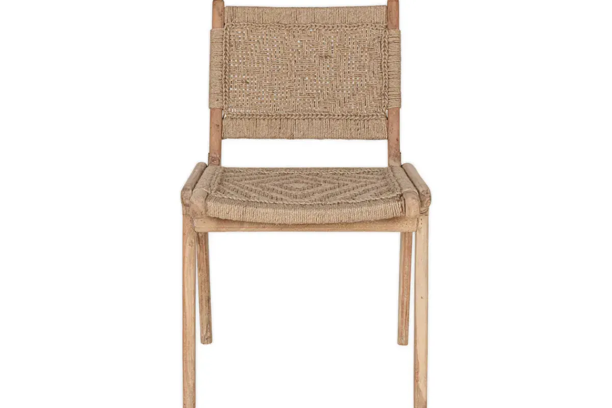 Kitchen & Dining|Dining Chairs & Benches^Nkuku Vinay Woven Armless Dining Chair - Natural