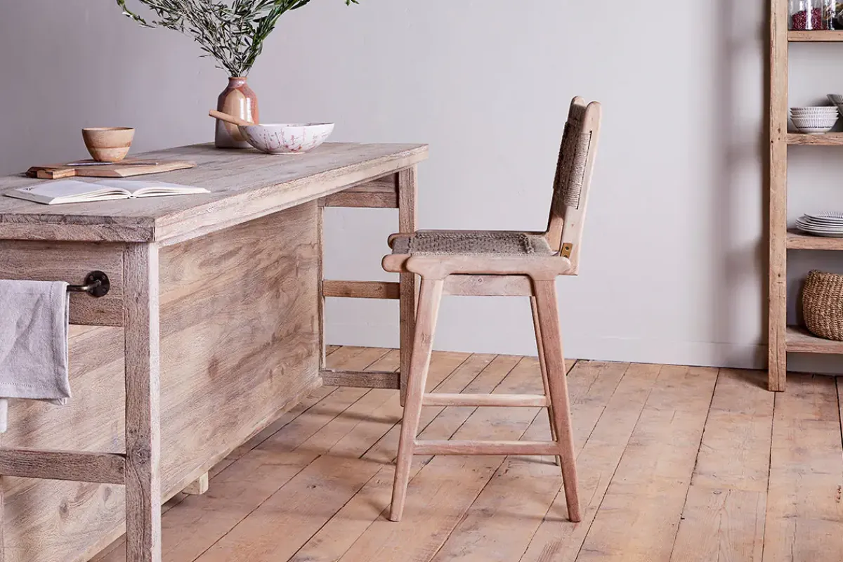 Kitchen & Dining|Bar Stools & Bar Chairs^Nkuku Vinay Woven Counter Chair - Natural
