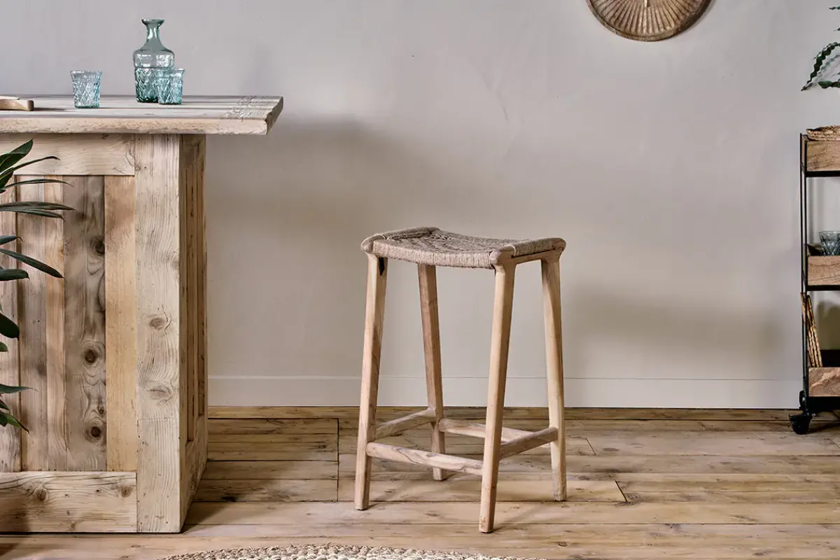 Kitchen & Dining|Bar Stools & Bar Chairs^Nkuku Vinay Woven Counter Stool - Natural