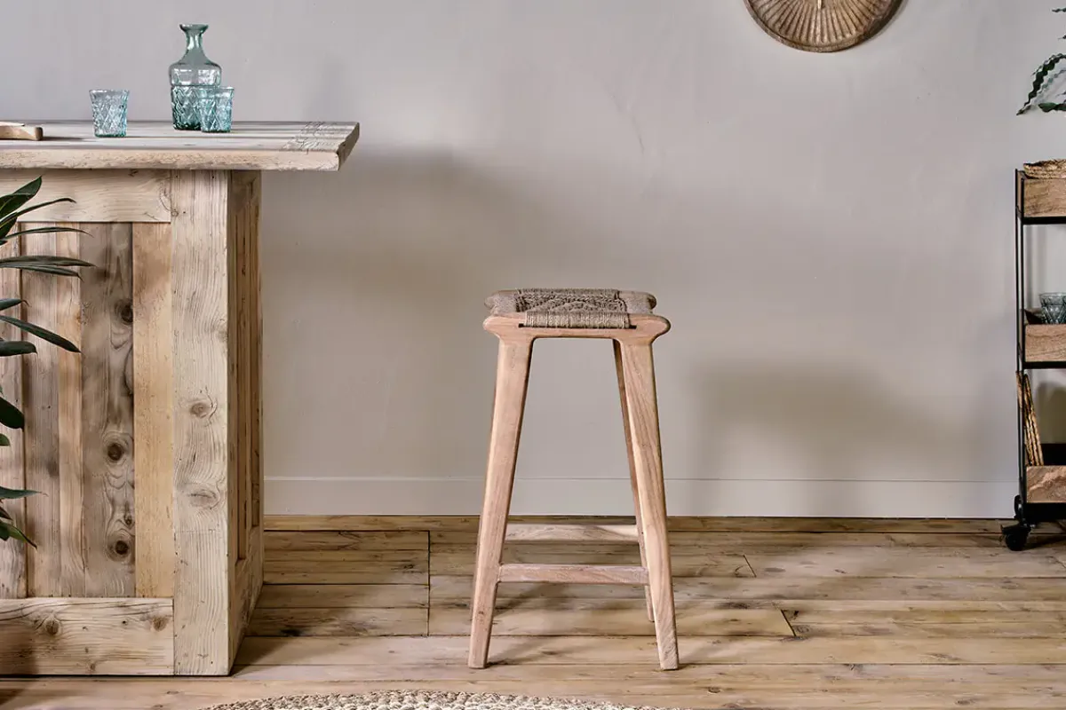 Kitchen & Dining|Bar Stools & Bar Chairs^Nkuku Vinay Woven Counter Stool - Natural