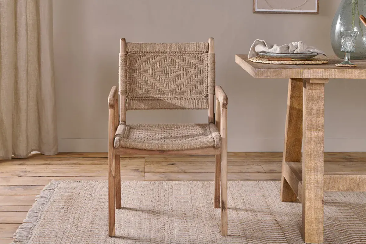 Kitchen & Dining|Dining Chairs & Benches^Nkuku Vinay Woven Dining Chair - Natural