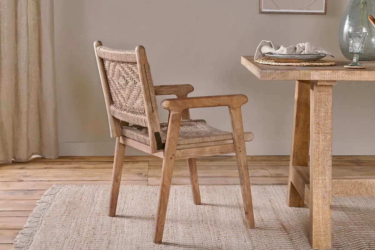 Kitchen & Dining|Dining Chairs & Benches^Nkuku Vinay Woven Dining Chair - Natural
