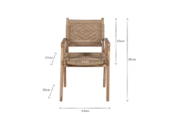 Kitchen & Dining|Dining Chairs & Benches^Nkuku Vinay Woven Dining Chair - Natural