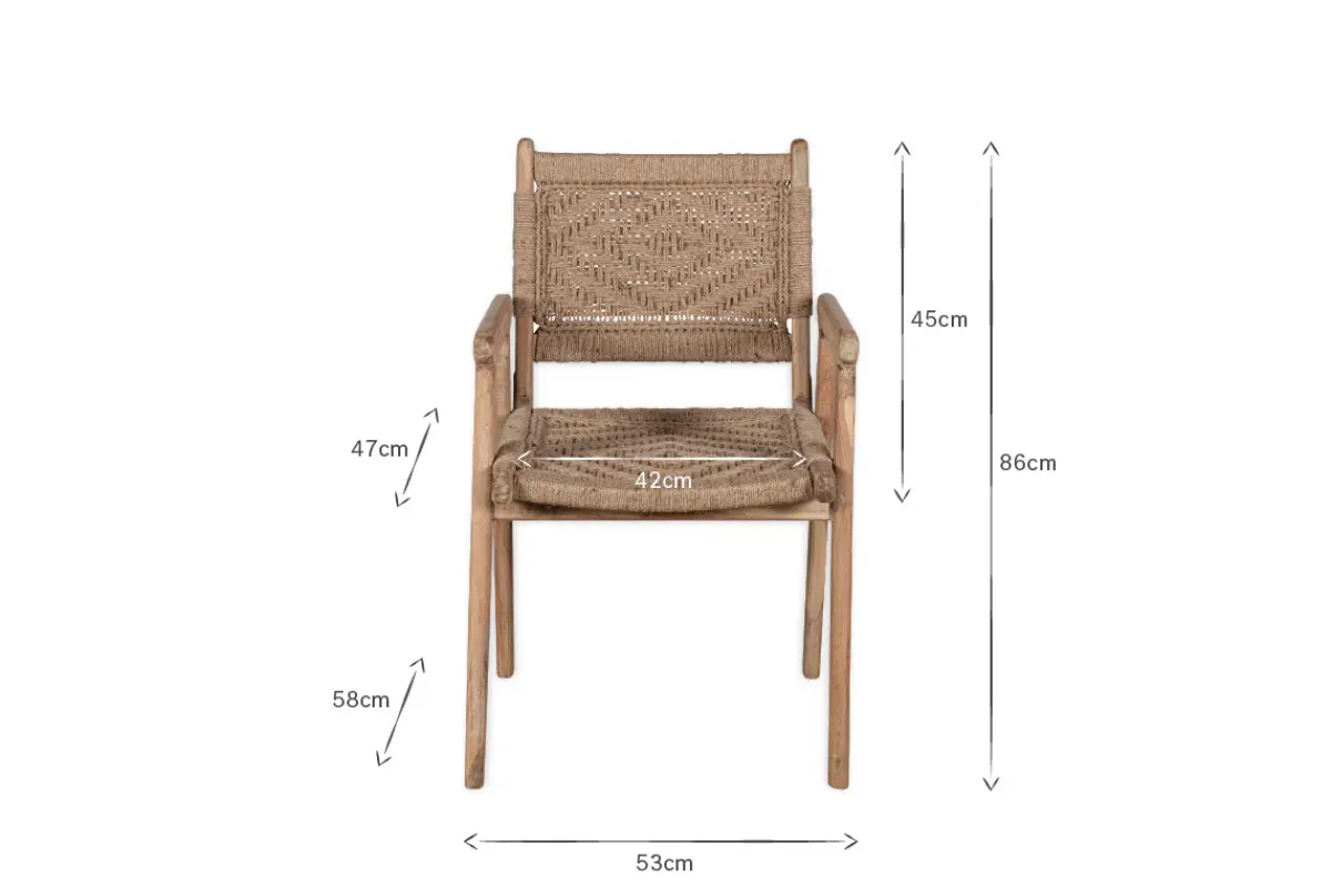 Kitchen & Dining|Dining Chairs & Benches^Nkuku Vinay Woven Dining Chair - Natural