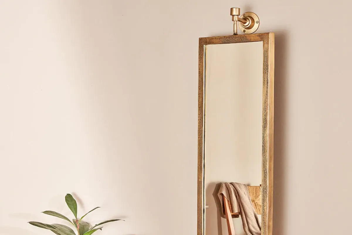 Wall Mirrors^Nkuku Visala Swivel Full Length Wall Mirror - Large