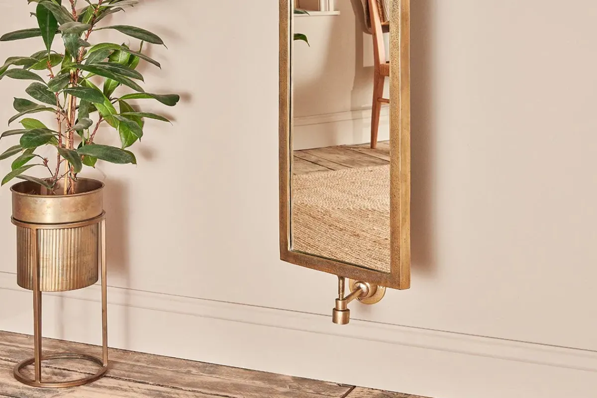 Wall Mirrors^Nkuku Visala Swivel Full Length Wall Mirror - Large