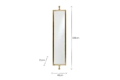 Wall Mirrors^Nkuku Visala Swivel Full Length Wall Mirror - Large