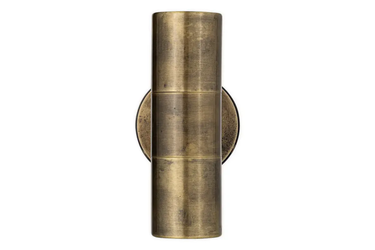 Outdoor Lights^Nkuku Vitla Outdoor Wall Lamp - Antique Brass