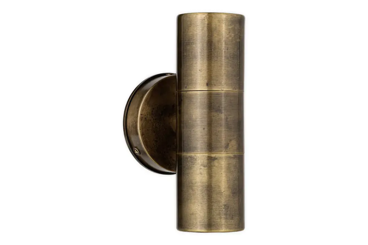 Outdoor Lights^Nkuku Vitla Outdoor Wall Lamp - Antique Brass