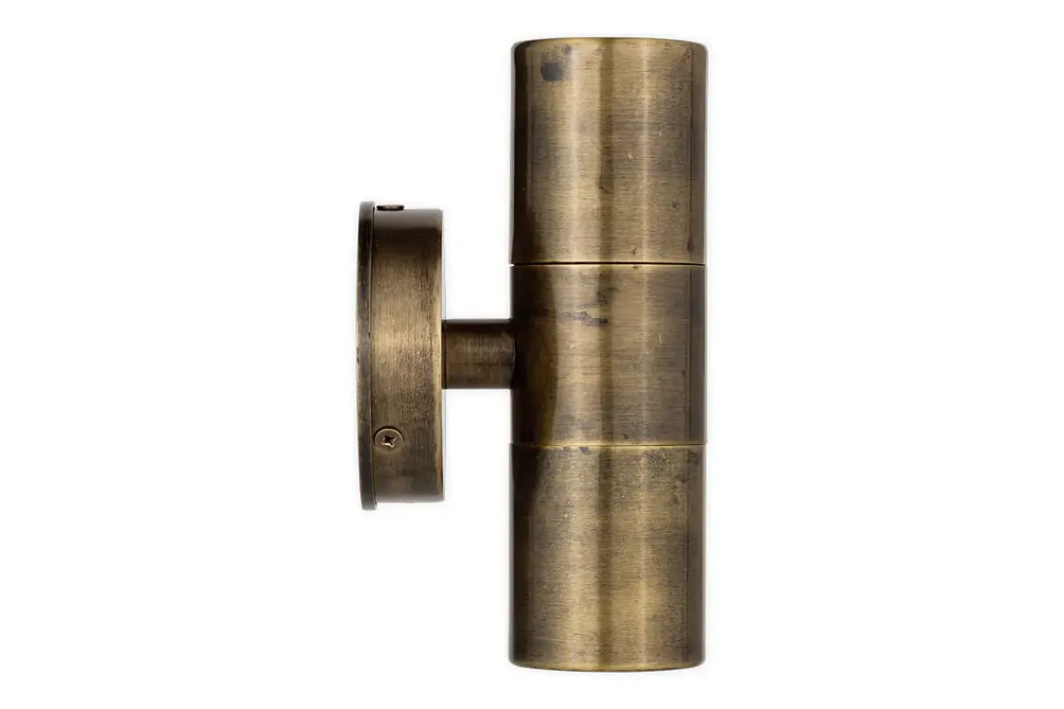 Outdoor Lights^Nkuku Vitla Outdoor Wall Lamp - Antique Brass