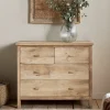 Bedroom^Nkuku Vivan Grooved Chest of Drawers - Natural