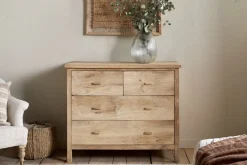 Bedroom^Nkuku Vivan Grooved Chest of Drawers - Natural