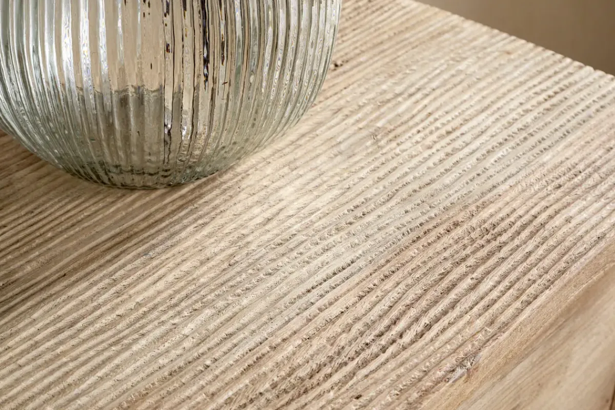 Bedroom^Nkuku Vivan Grooved Chest of Drawers - Natural