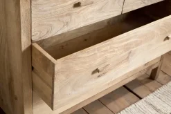 Bedroom^Nkuku Vivan Grooved Chest of Drawers - Natural