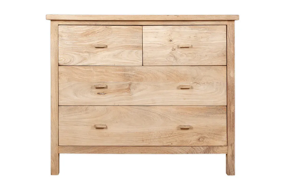 Bedroom^Nkuku Vivan Grooved Chest of Drawers - Natural