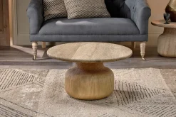 Living|Coffee Tables^Nkuku Vivan Grooved Wood Coffee Table